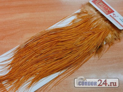 Седло петуха WHITING, градация Pro Grade Midge, цвет White dyed Medium Ginger